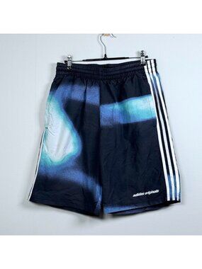 Adidas Originals Y2K Swim Shorts Yung Z Blue Black Swimwear Mens Medium Cyber